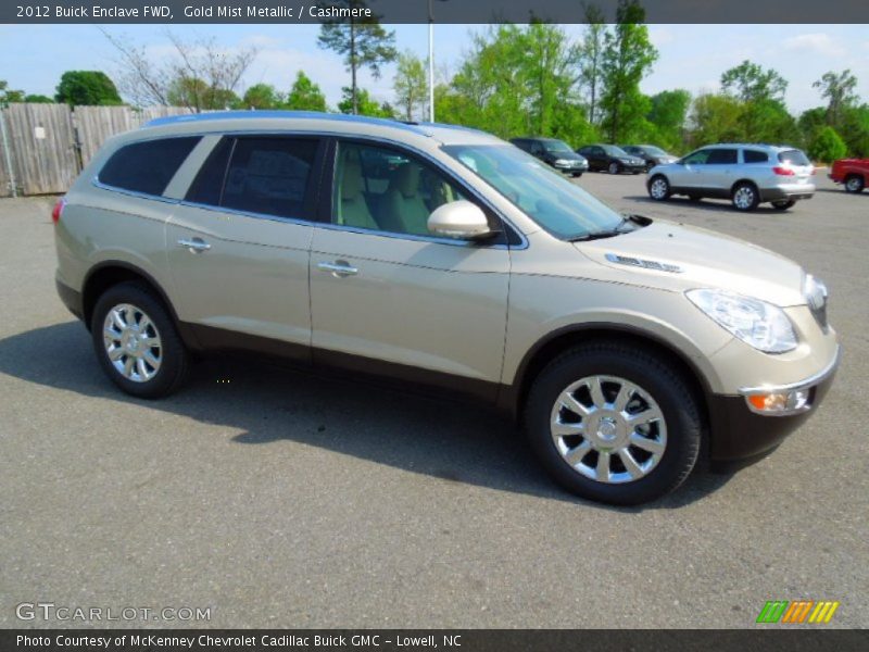 Gold Mist Metallic / Cashmere 2012 Buick Enclave FWD