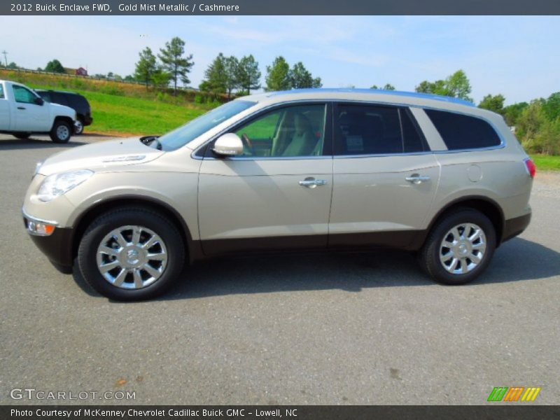 Gold Mist Metallic / Cashmere 2012 Buick Enclave FWD