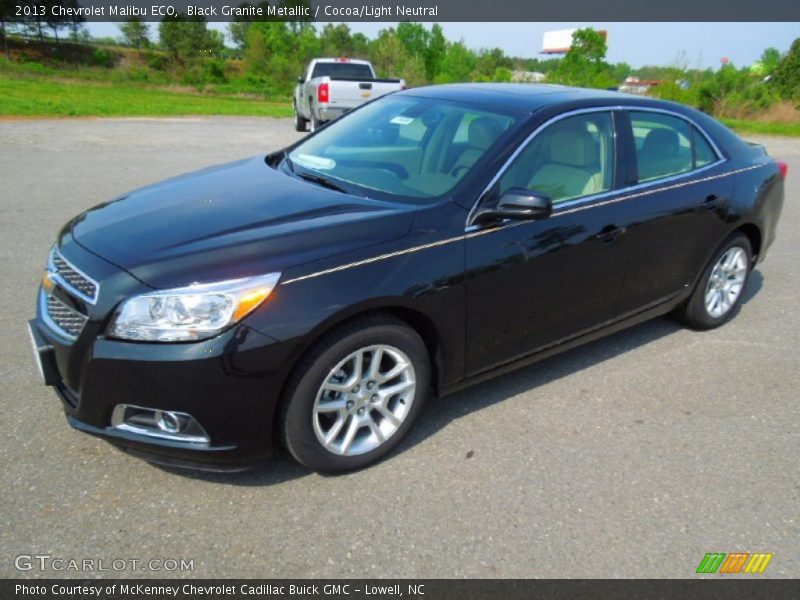 Black Granite Metallic / Cocoa/Light Neutral 2013 Chevrolet Malibu ECO