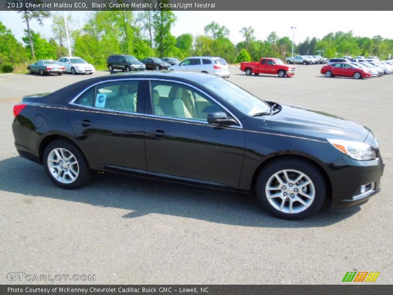 Black Granite Metallic / Cocoa/Light Neutral 2013 Chevrolet Malibu ECO