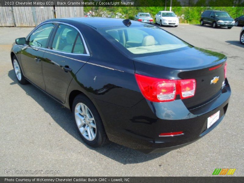 Black Granite Metallic / Cocoa/Light Neutral 2013 Chevrolet Malibu ECO