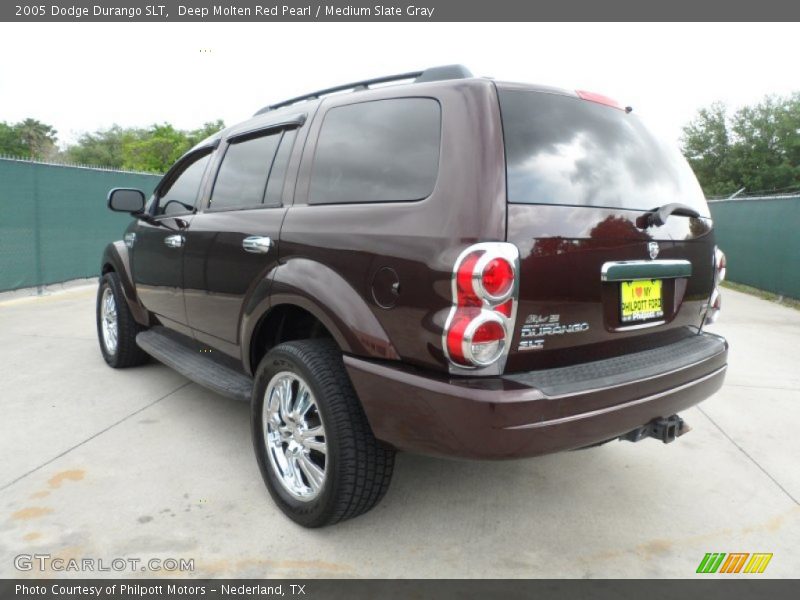 Deep Molten Red Pearl / Medium Slate Gray 2005 Dodge Durango SLT