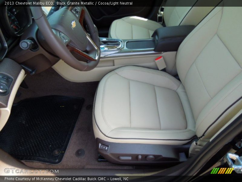 Black Granite Metallic / Cocoa/Light Neutral 2013 Chevrolet Malibu ECO
