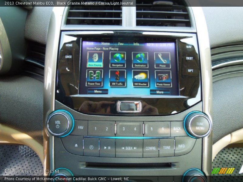 Black Granite Metallic / Cocoa/Light Neutral 2013 Chevrolet Malibu ECO