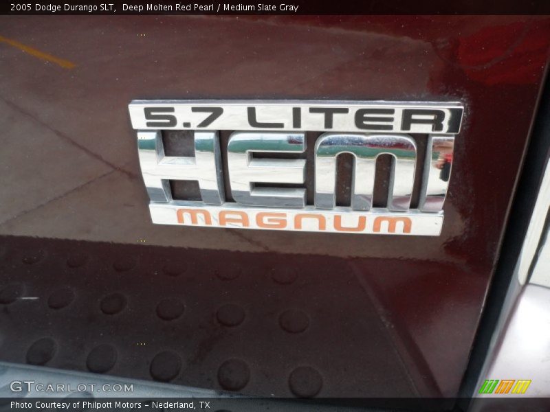 Deep Molten Red Pearl / Medium Slate Gray 2005 Dodge Durango SLT