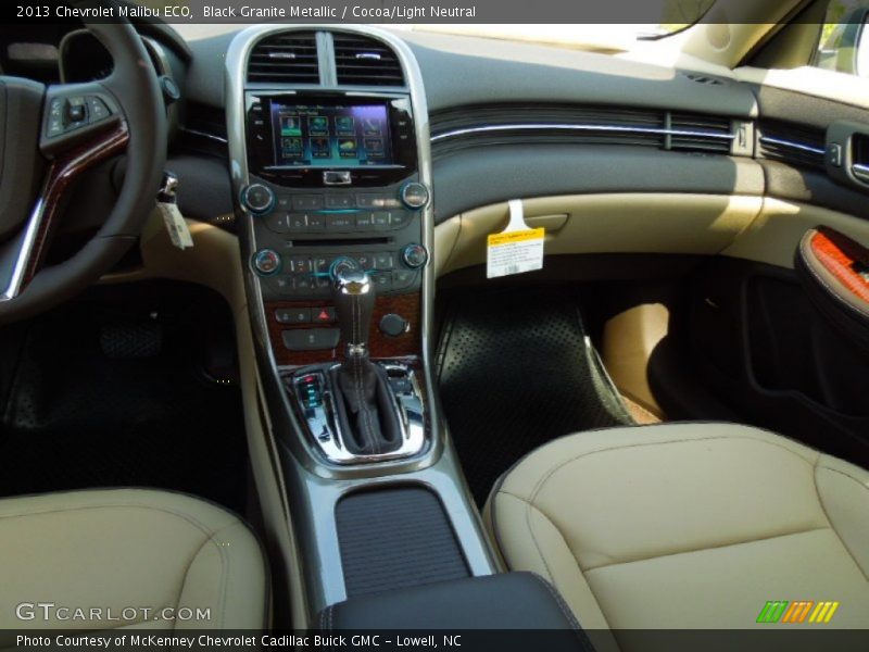 Black Granite Metallic / Cocoa/Light Neutral 2013 Chevrolet Malibu ECO