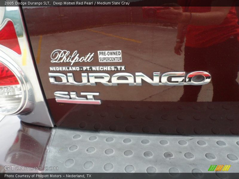 Deep Molten Red Pearl / Medium Slate Gray 2005 Dodge Durango SLT