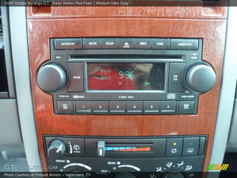 Deep Molten Red Pearl / Medium Slate Gray 2005 Dodge Durango SLT