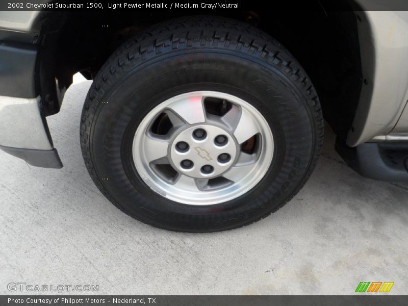 Light Pewter Metallic / Medium Gray/Neutral 2002 Chevrolet Suburban 1500