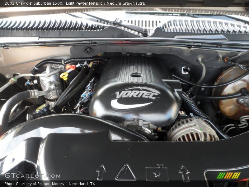 Light Pewter Metallic / Medium Gray/Neutral 2002 Chevrolet Suburban 1500