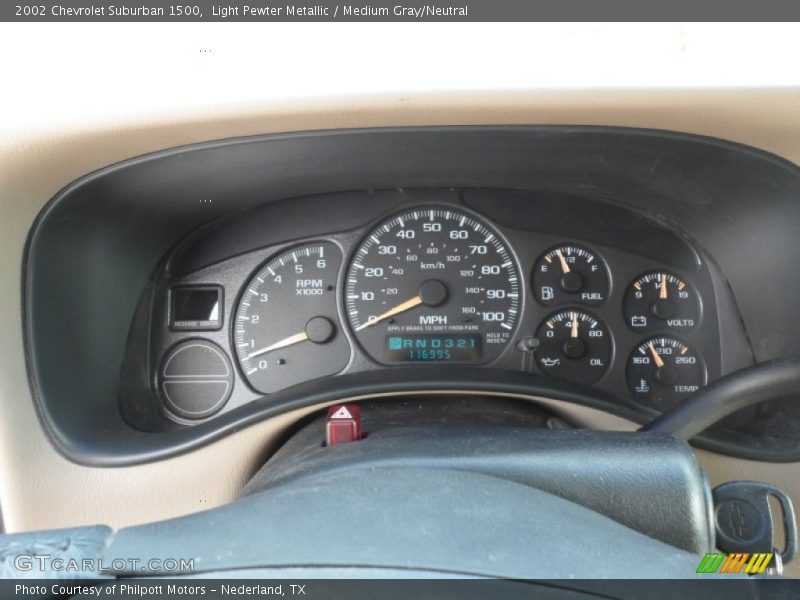 Light Pewter Metallic / Medium Gray/Neutral 2002 Chevrolet Suburban 1500