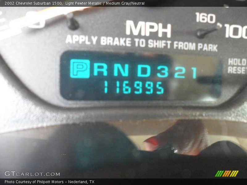 Light Pewter Metallic / Medium Gray/Neutral 2002 Chevrolet Suburban 1500