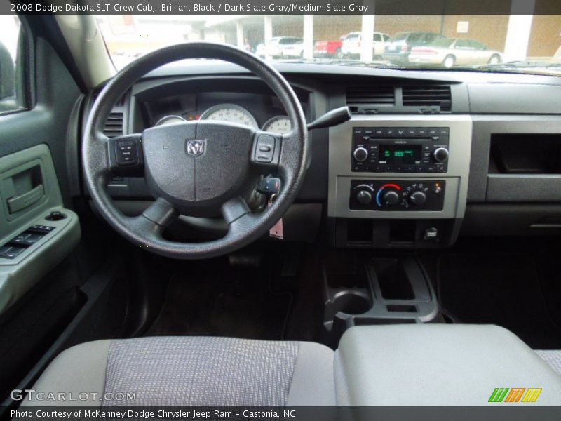 Brilliant Black / Dark Slate Gray/Medium Slate Gray 2008 Dodge Dakota SLT Crew Cab