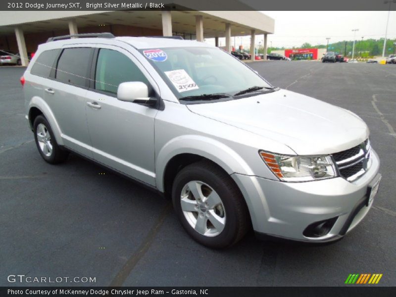 Bright Silver Metallic / Black 2012 Dodge Journey SXT