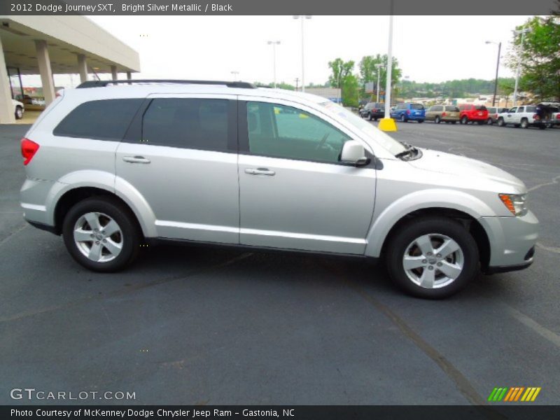 Bright Silver Metallic / Black 2012 Dodge Journey SXT