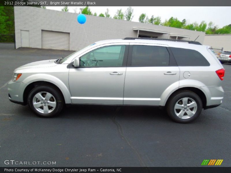 Bright Silver Metallic / Black 2012 Dodge Journey SXT