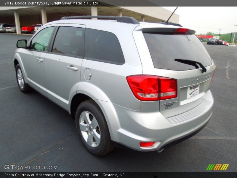 Bright Silver Metallic / Black 2012 Dodge Journey SXT
