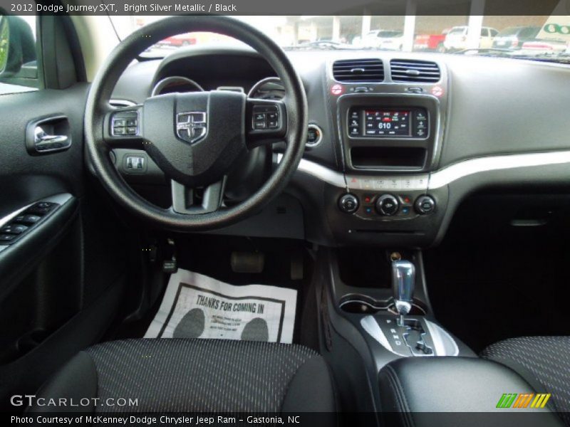 Bright Silver Metallic / Black 2012 Dodge Journey SXT