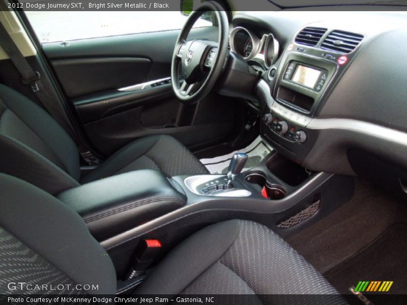 Bright Silver Metallic / Black 2012 Dodge Journey SXT