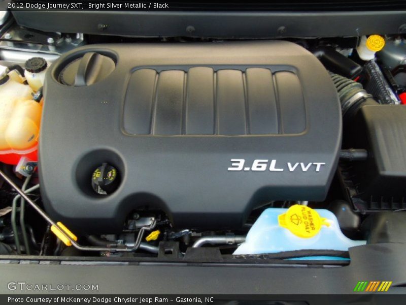 Bright Silver Metallic / Black 2012 Dodge Journey SXT