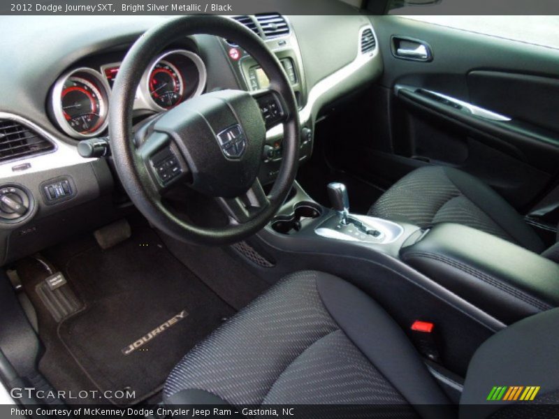 Bright Silver Metallic / Black 2012 Dodge Journey SXT