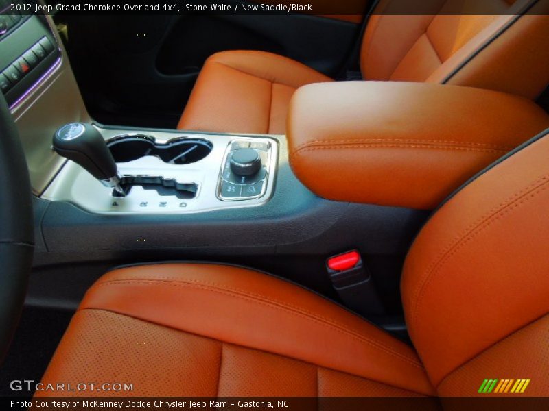 Stone White / New Saddle/Black 2012 Jeep Grand Cherokee Overland 4x4