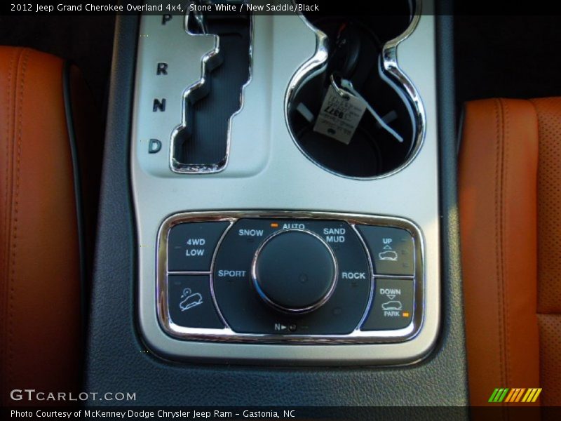 Stone White / New Saddle/Black 2012 Jeep Grand Cherokee Overland 4x4