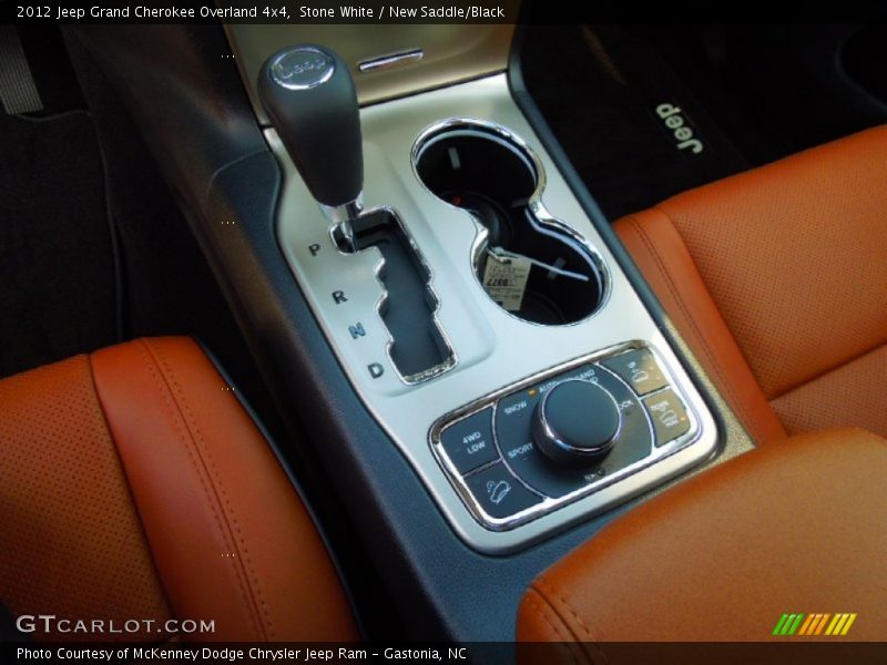 Stone White / New Saddle/Black 2012 Jeep Grand Cherokee Overland 4x4