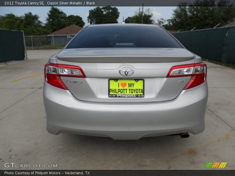 Classic Silver Metallic / Black 2012 Toyota Camry SE