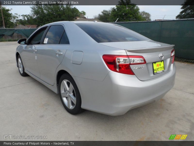 Classic Silver Metallic / Black 2012 Toyota Camry SE