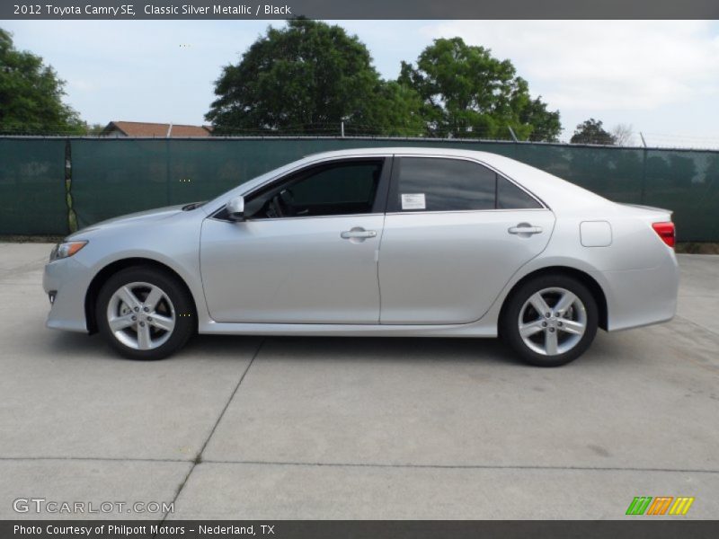 Classic Silver Metallic / Black 2012 Toyota Camry SE