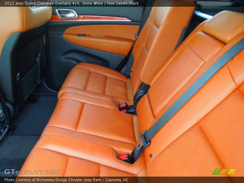 Stone White / New Saddle/Black 2012 Jeep Grand Cherokee Overland 4x4