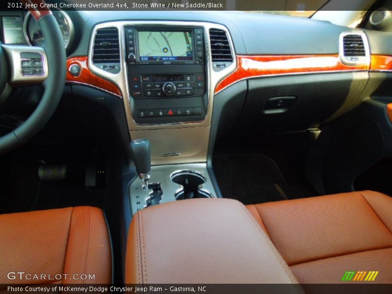 Stone White / New Saddle/Black 2012 Jeep Grand Cherokee Overland 4x4