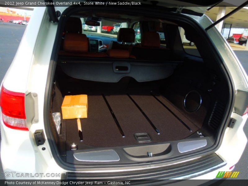 Stone White / New Saddle/Black 2012 Jeep Grand Cherokee Overland 4x4