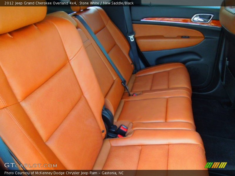Stone White / New Saddle/Black 2012 Jeep Grand Cherokee Overland 4x4
