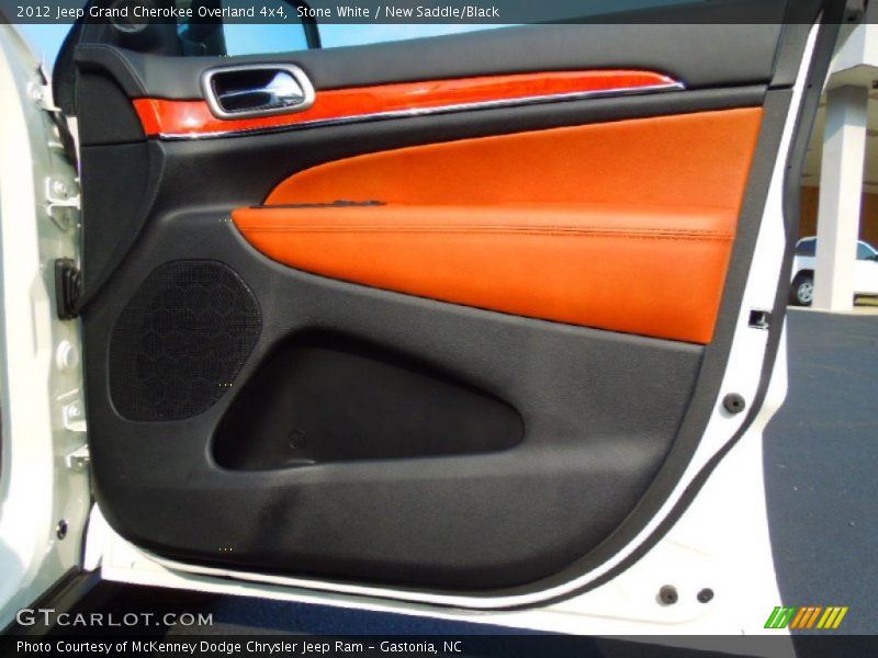 Stone White / New Saddle/Black 2012 Jeep Grand Cherokee Overland 4x4