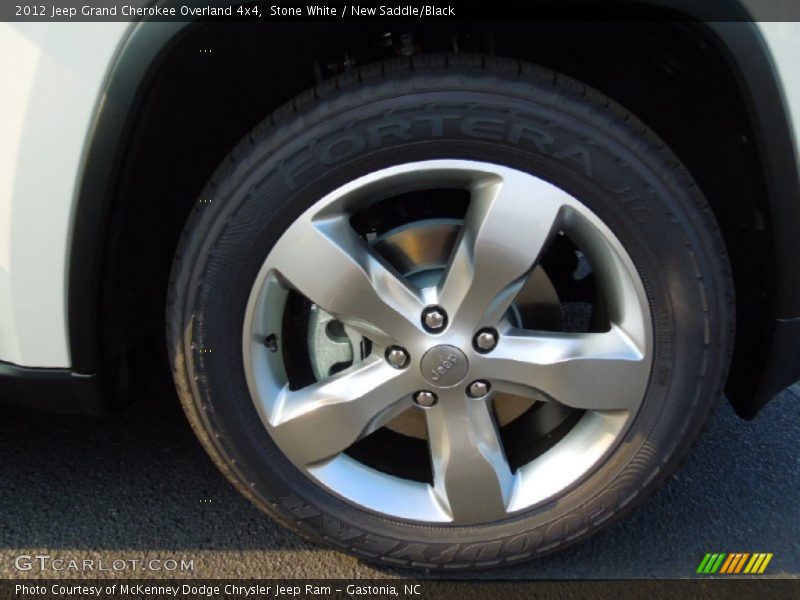 Stone White / New Saddle/Black 2012 Jeep Grand Cherokee Overland 4x4