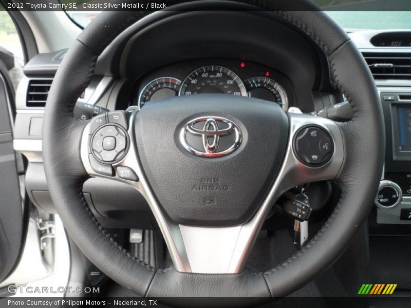 Classic Silver Metallic / Black 2012 Toyota Camry SE