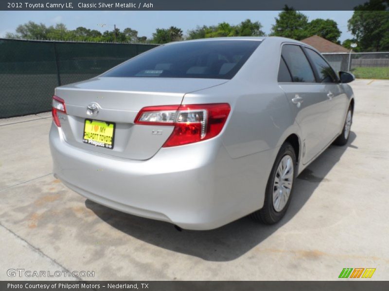 Classic Silver Metallic / Ash 2012 Toyota Camry LE