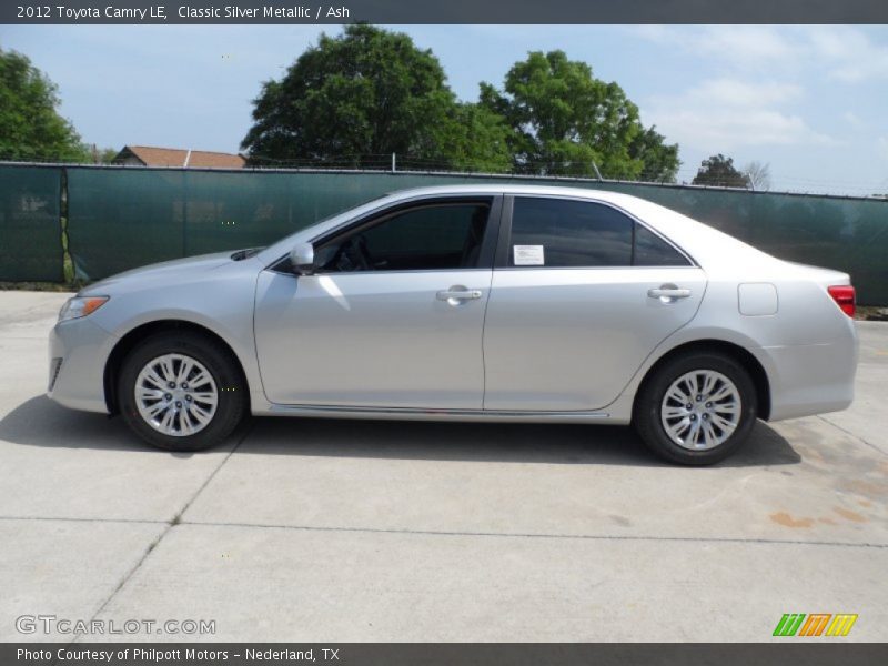 Classic Silver Metallic / Ash 2012 Toyota Camry LE