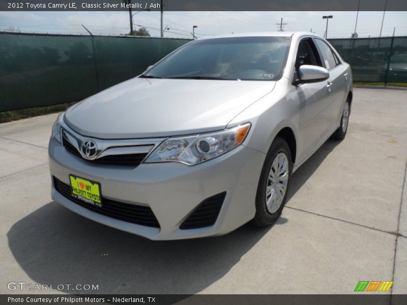 Classic Silver Metallic / Ash 2012 Toyota Camry LE