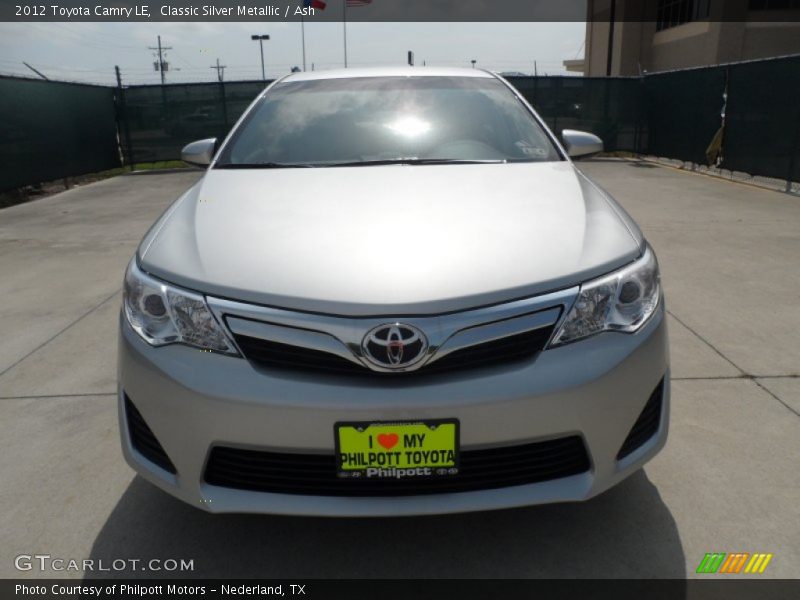 Classic Silver Metallic / Ash 2012 Toyota Camry LE