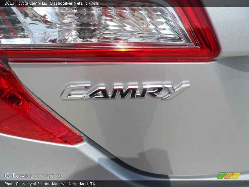 Classic Silver Metallic / Ash 2012 Toyota Camry LE