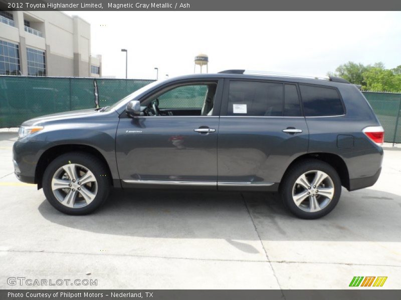 Magnetic Gray Metallic / Ash 2012 Toyota Highlander Limited
