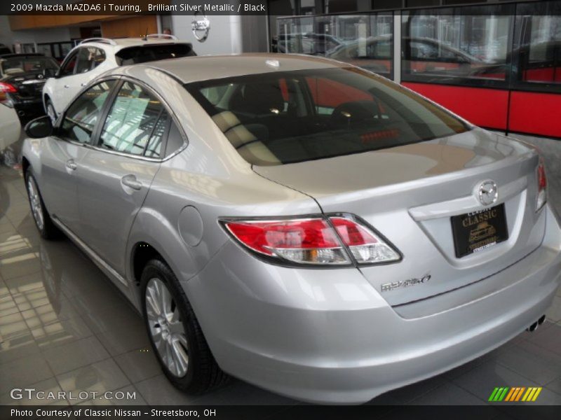 Brilliant Silver Metallic / Black 2009 Mazda MAZDA6 i Touring