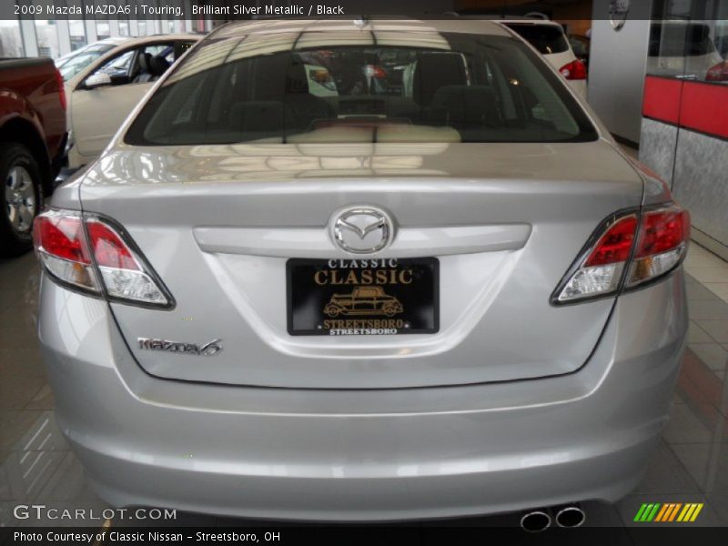 Brilliant Silver Metallic / Black 2009 Mazda MAZDA6 i Touring
