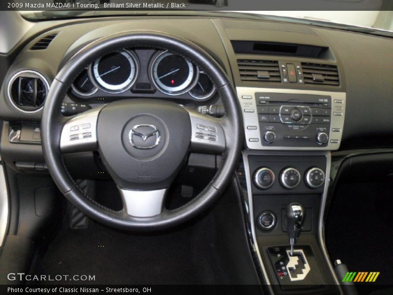 Brilliant Silver Metallic / Black 2009 Mazda MAZDA6 i Touring