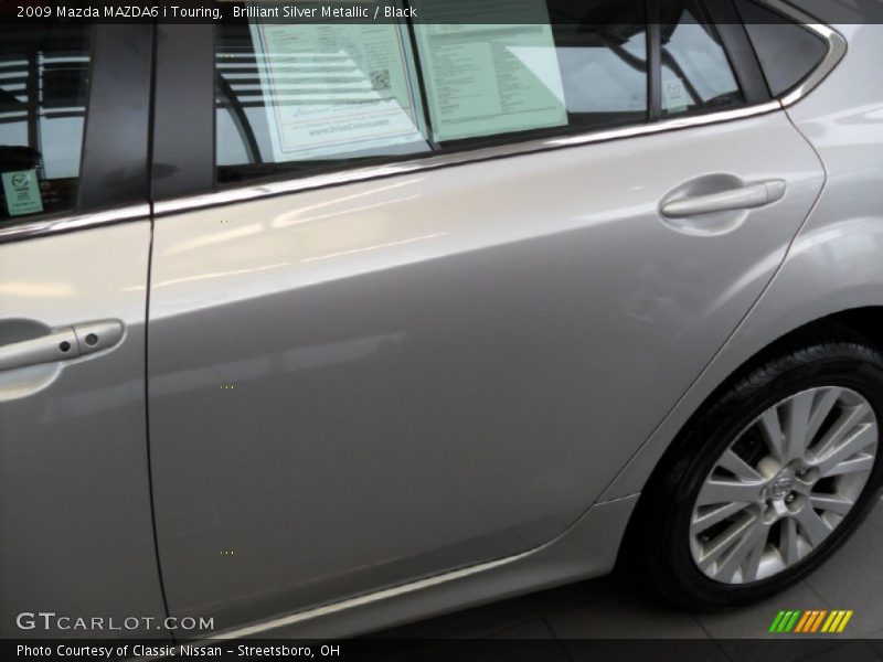 Brilliant Silver Metallic / Black 2009 Mazda MAZDA6 i Touring