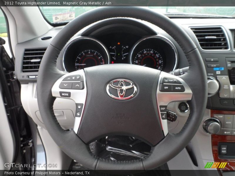 Magnetic Gray Metallic / Ash 2012 Toyota Highlander Limited
