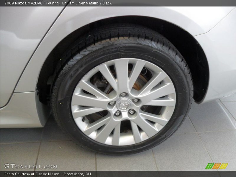 Brilliant Silver Metallic / Black 2009 Mazda MAZDA6 i Touring